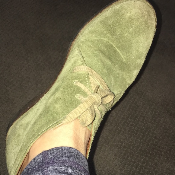 ITALIAN OLIVE SUEDE CREPE SOLE CHUKKA BOOT SZ 39 - Picture 8 of 8
